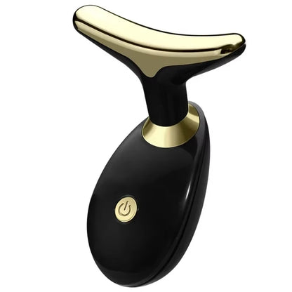 Neck Facial Lifting Device EMS Microcurrent LED Photon Therapy Vibration Face Massager anti Wrinkles Tightening Skin Care Tools